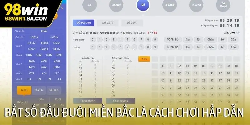 Bắt số đầu đuôi MIền Bắc là cách chơi hấp dẫn