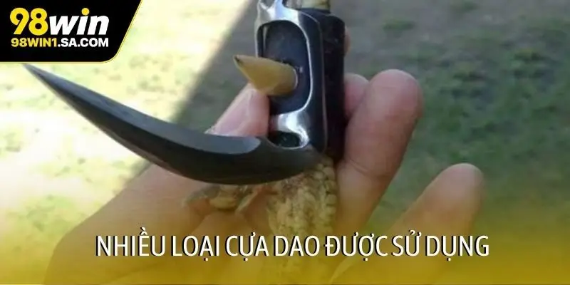 Nhiều loại cựa dao được sử dụng