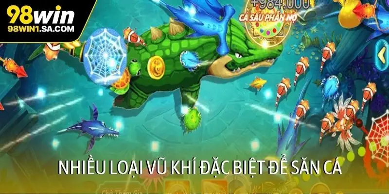 Nhiều loại vũ khí đặc biệt để săn cá